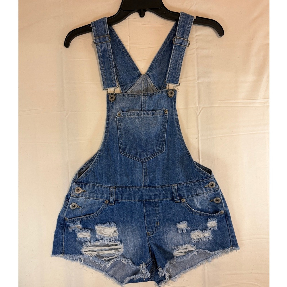 Highway Jeans Womens Denim Shortalls Size 3/4